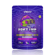 Load image into Gallery viewer, DOZO DONT TRIP MUSHROOM EXTRACT + D9 THC GUMMIES - 7100MG - SVAB
