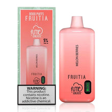 Load image into Gallery viewer, FRUITIA X FUME ORJOY DISPOSABLE VAPE  - 8000 PUFFS
