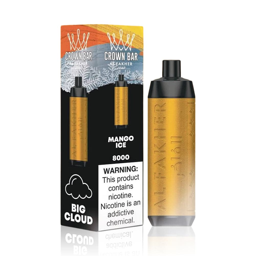 Al Fakher Crown Bar Disposable Vape 8000 Puffs - Mango Ice