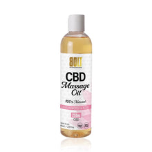 Load image into Gallery viewer, Bolt cbd massage oil sandalwood &amp; rose
