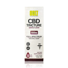 Load image into Gallery viewer, Bolt cbd tincture grapes flavor
