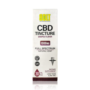 Bolt cbd tincture grapes flavor