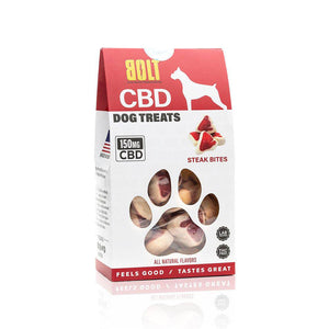 Bolt CBD Dog Treats 150mg 800 Count - Steak Bites