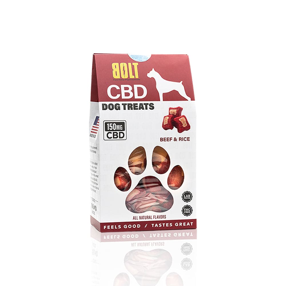 Bolt CBD Dog Treats 150mg 30 Count - Beef & Rice