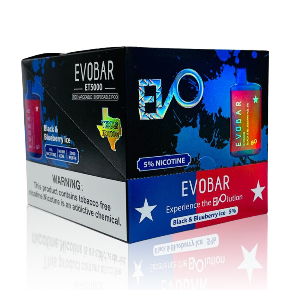 EVO BAR TEXAS EDITION DISPOSABLE VAPE - 5000 PUFFS - SVAB