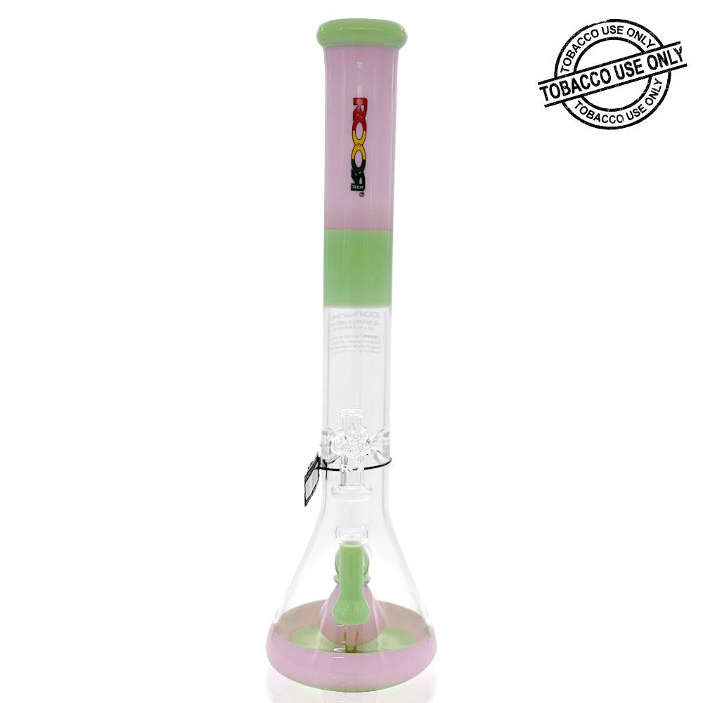 ROOR® TECH FIXED 18” STRAIGHT TUBE TANGIE & MINT WATERPIPE - 18STFP - SVAB