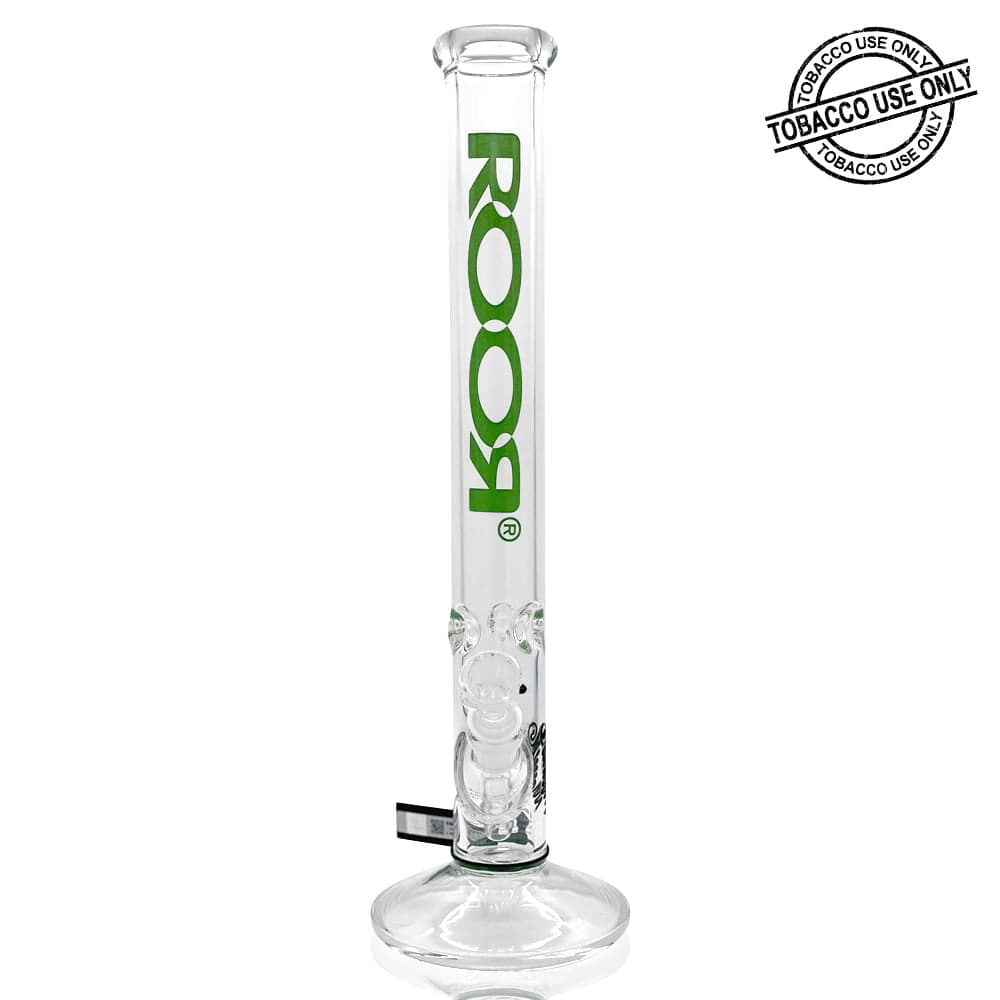 ROOR® CLASSIC STRAIGHT TUBE GREEN WATERPIPE 18" - 18B505B - SVAB