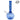 iDAB™ BUBBLE BOTTOM BEAKER WATERPIPE 9.5" - Blue - SVAB