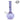 iDAB™ BUBBLE BOTTOM BEAKER WATERPIPE 9.5" - Purple - SVAB