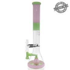 ROOR® TECH FIXED 18” STRAIGHT TUBE TANGIE & MINT WATERPIPE - 18STFP - SVAB