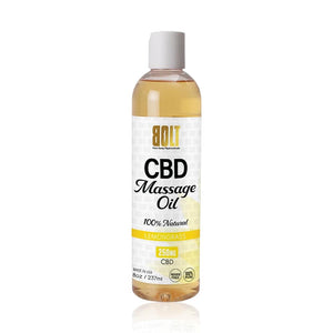 Bolt cbd massage oil lemongrass