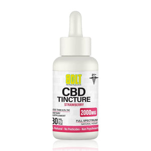 BOLT CBD TINCTURE FULL SPECTRUM 2000MG - Strawberry