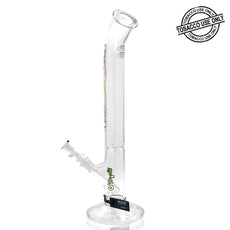 ROOR® CLASSIC BENT NECK STRAIGHT TUBE RAINBOW WATERPIPE 18