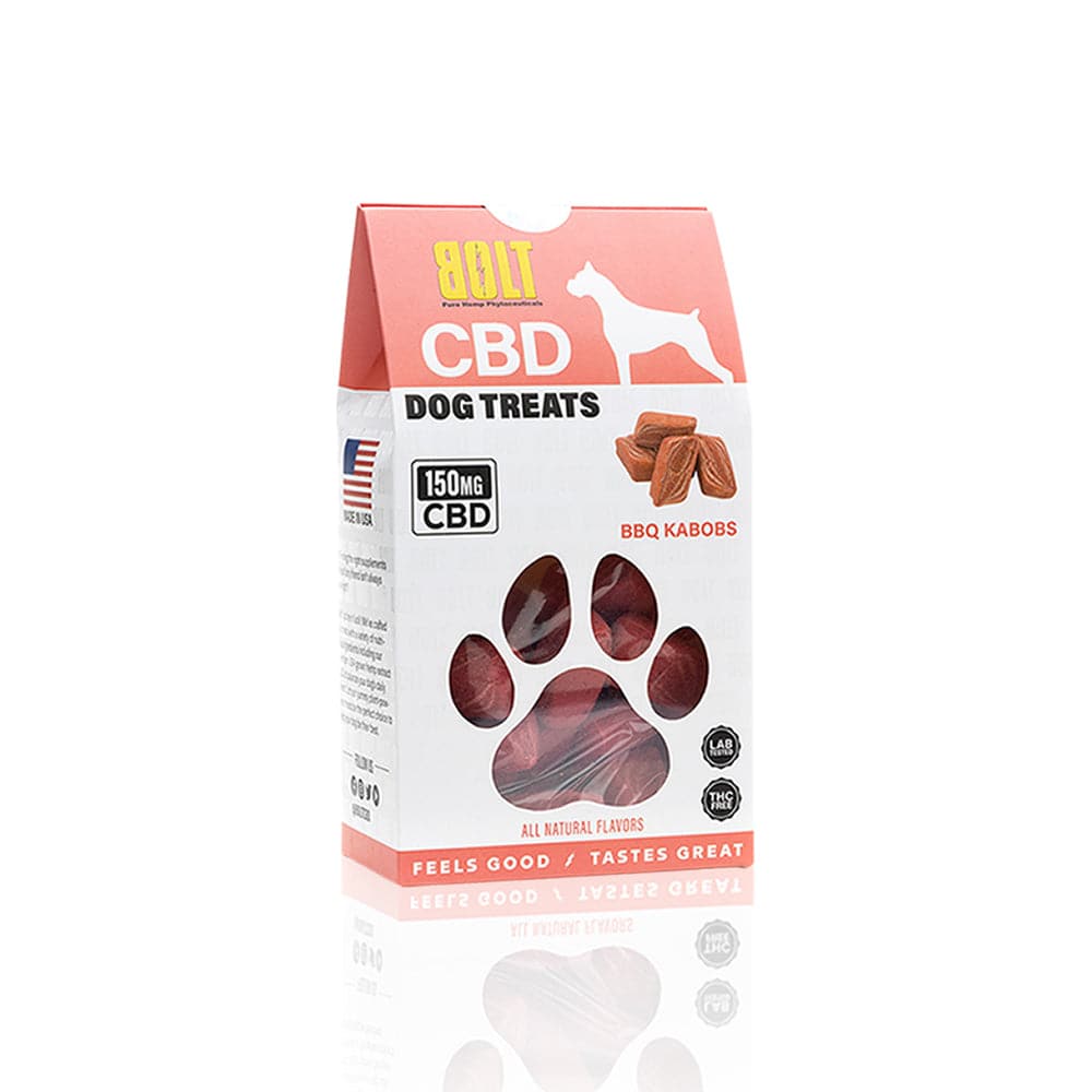 Bolt CBD Dog Treats 150mg 30 Count - BBQ Kabobs