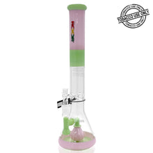 Load image into Gallery viewer, ROOR® TECH FIXED 18” STRAIGHT TUBE TANGIE &amp; MINT WATERPIPE - 18STFP
