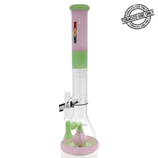 ROOR® TECH FIXED 18” STRAIGHT TUBE TANGIE & MINT WATERPIPE - 18STFP - SVAB