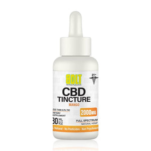 BOLT CBD TINCTURE FULL SPECTRUM 2000MG - Mango