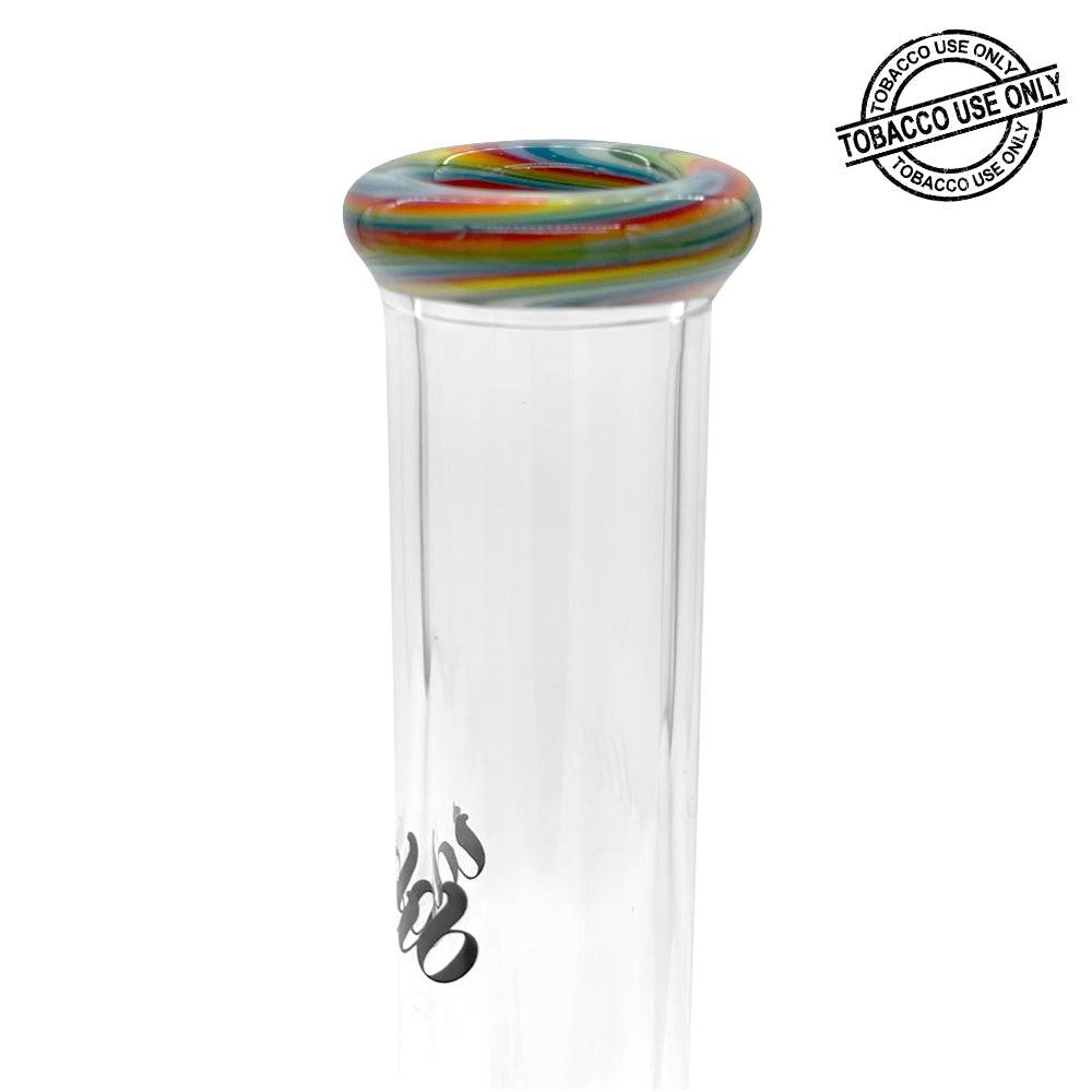 iDAB™ BUBBLE BOTTOM BEAKER WATERPIPE 9.5" - Colored Lip - SVAB