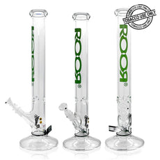 ROOR® CLASSIC STRAIGHT TUBE GREEN WATERPIPE 18