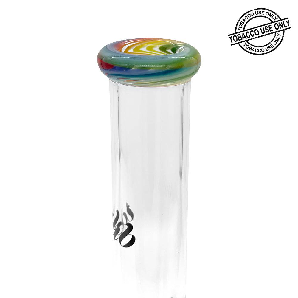 iDAB™ BUBBLE BOTTOM BEAKER WATERPIPE 9.5" - Colored Lip - SVAB