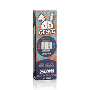 GEEK'D EXTRACTS LIVE RESIN 2 IN 1 DELTA VAPE - 2.5G