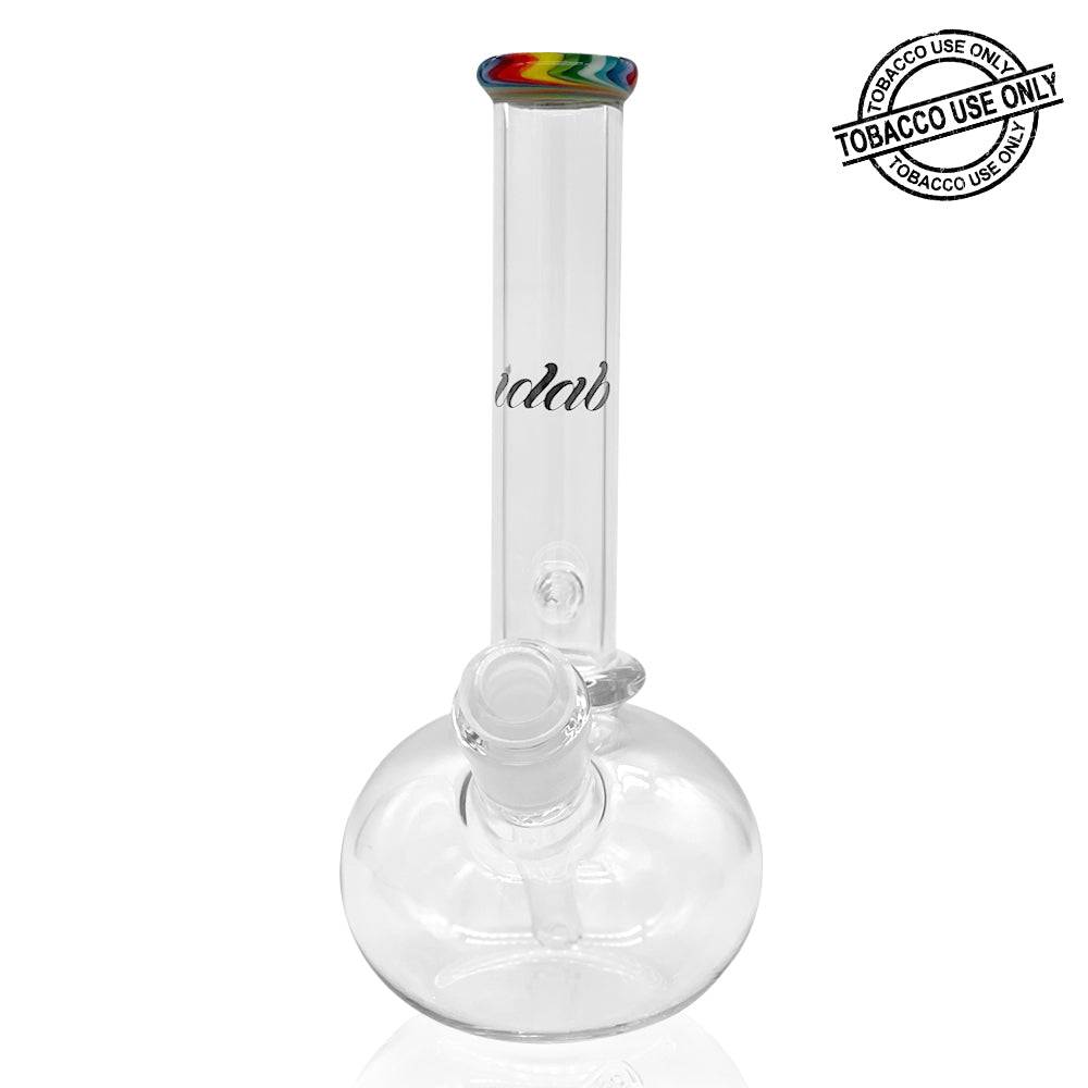 iDAB™ BUBBLE BOTTOM BEAKER WATERPIPE 9.5" - Colored Lip - SVAB