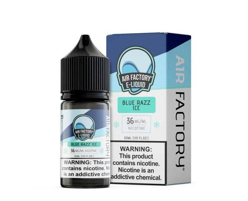 Air factory e liquid blue razz ice