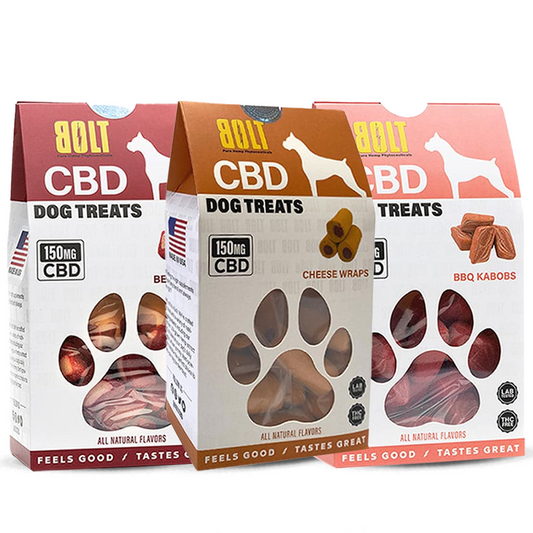 BOLT CBD DOG TREATS 150MG - 30 COUNT - SVAB