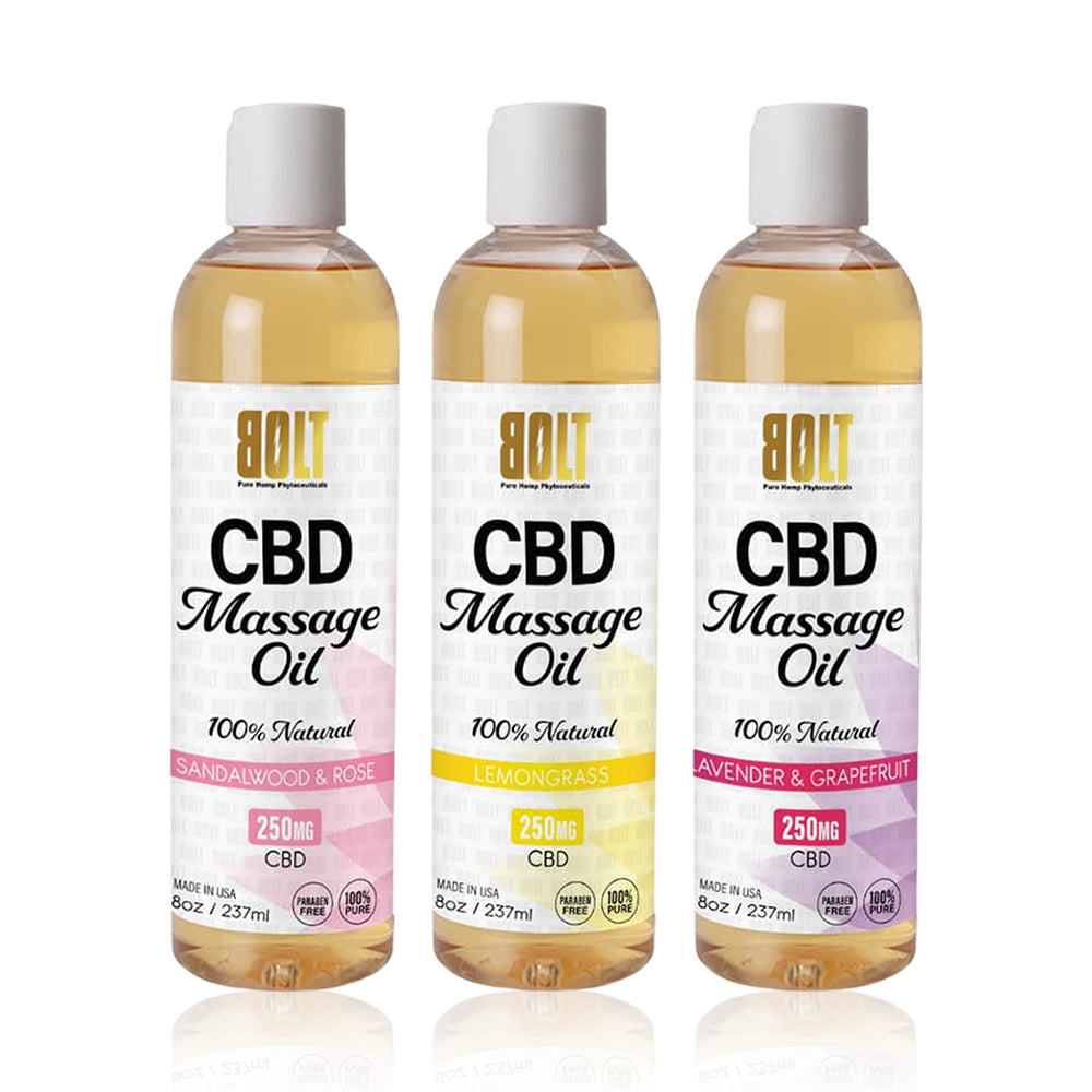 BOLT CBD MASSAGE OIL - 250MG - SVAB