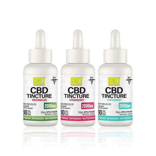 THREE BOLT CBD TINCTURE FULL SPECTRUM - 2000MG - SVAB