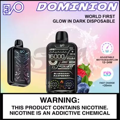 EVO BAR GLOW IN THE DARK DISPOSABLE VAPE - 16000 PUFFS - SVAB