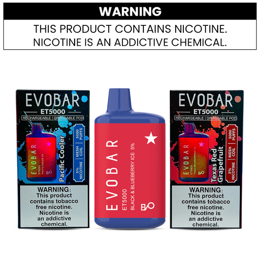 EVO BAR TEXAS EDITION DISPOSABLE VAPE - 5000 PUFFS - SVAB