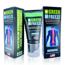 Load image into Gallery viewer, GREEN FREEZE MAXIMUM STRENGTH PAIN RELIEF CREAM 5OZ - SVAB
