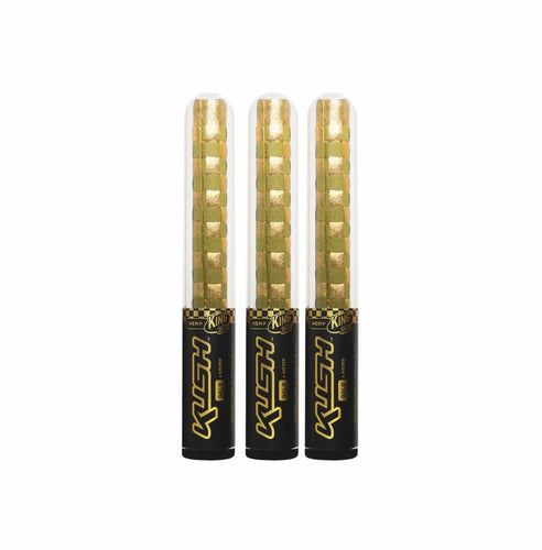 KUSH HEMP 24K GOLD WOEVEN KING SIZE TUBE CONE - 1 COUNT - SVAB