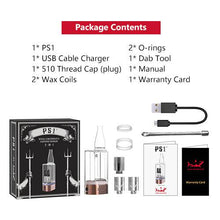 Load image into Gallery viewer, HAMILTON PS1 CONCENTRATE AND OIL CARTRIDGE BUBBLER VAPORIZER 510 BATTERY - SVAB

