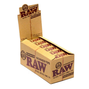 RAW PERFORATED GUMMED TIPS - 24 PACKS