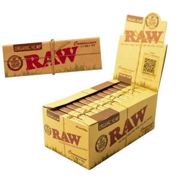 RAW Organic Hemp 1 1/4 Artesano-Fold Out Tray + Tips — TBS Supply Co