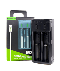 ESYB M2 2-Bay USB Portable Battery Charger - SVAB