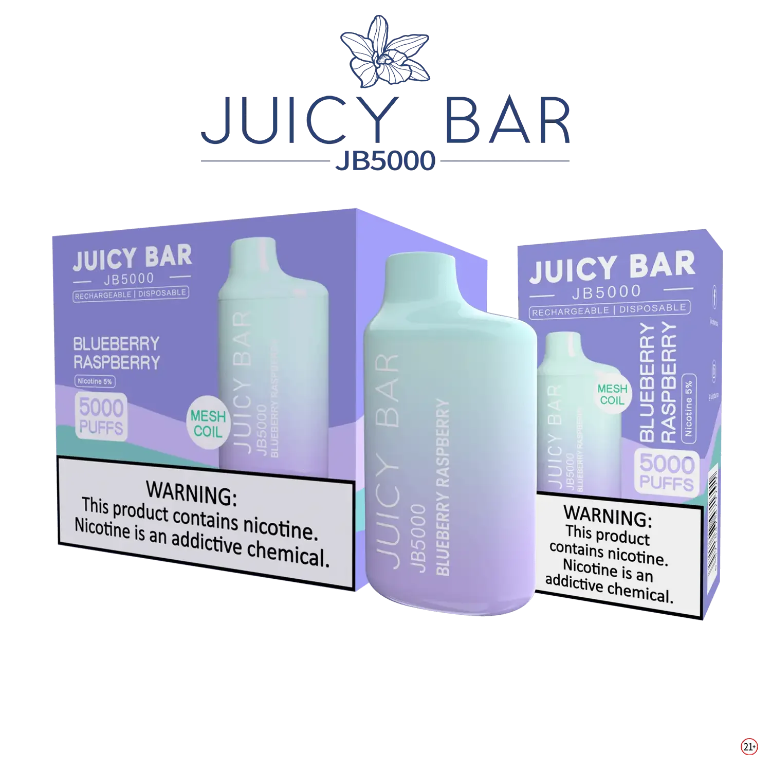 JUICY BAR JB5000 DISPOSABLE VAPE - 5000 PUFFS - SVAB