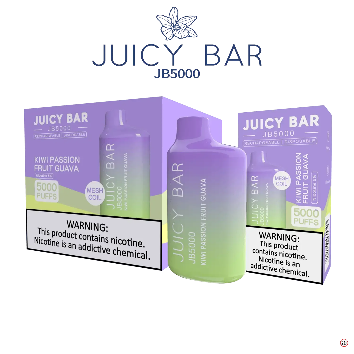 JUICY BAR JB5000 DISPOSABLE VAPE - 5000 PUFFS - SVAB