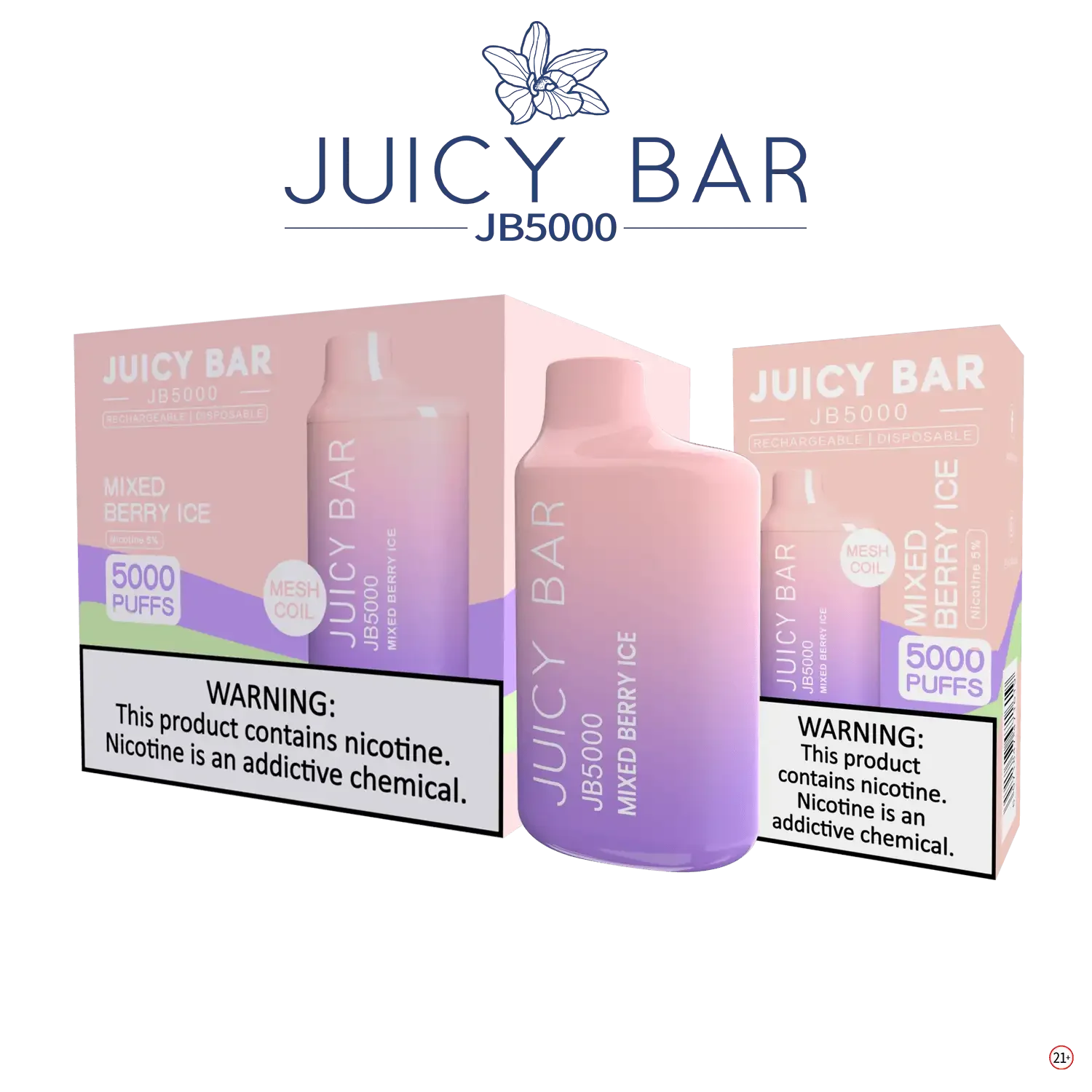 JUICY BAR JB5000 DISPOSABLE VAPE - 5000 PUFFS - SVAB