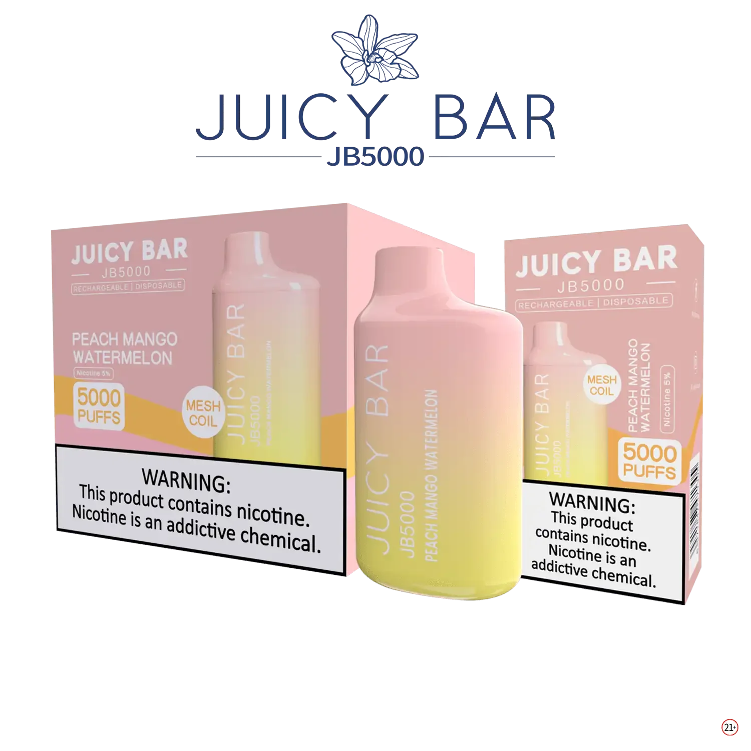 JUICY BAR JB5000 DISPOSABLE VAPE - 5000 PUFFS - SVAB