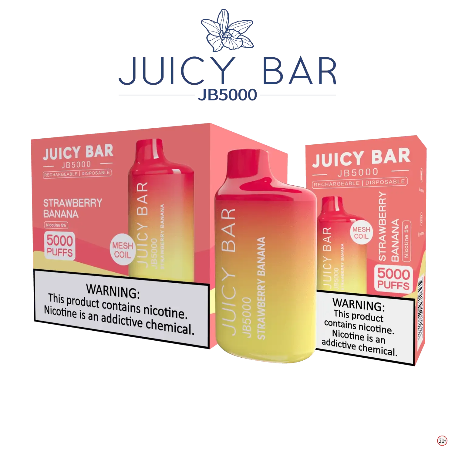 JUICY BAR JB5000 DISPOSABLE VAPE - 5000 PUFFS - SVAB