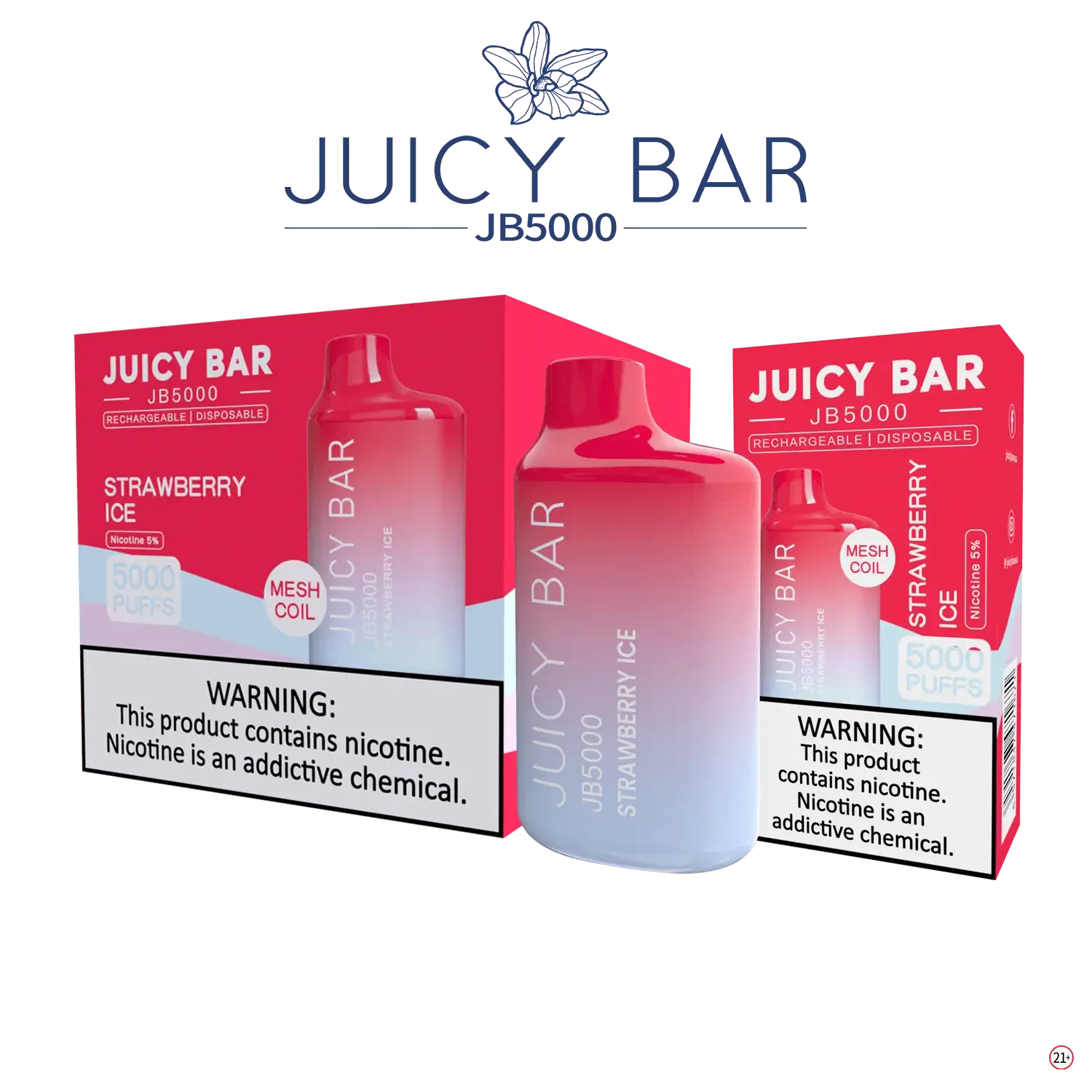 JUICY BAR JB5000 DISPOSABLE VAPE - 5000 PUFFS - SVAB