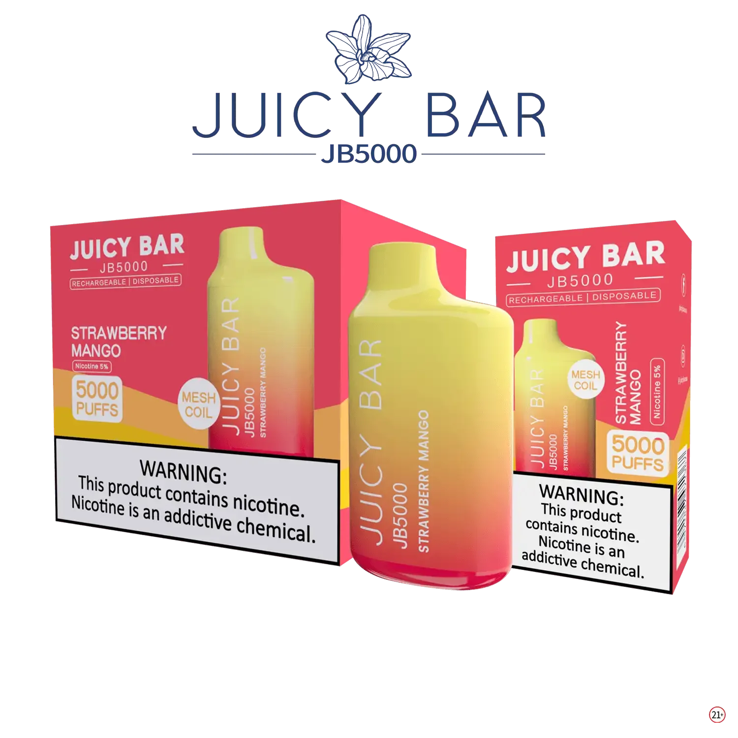 JUICY BAR JB5000 DISPOSABLE VAPE - 5000 PUFFS - SVAB