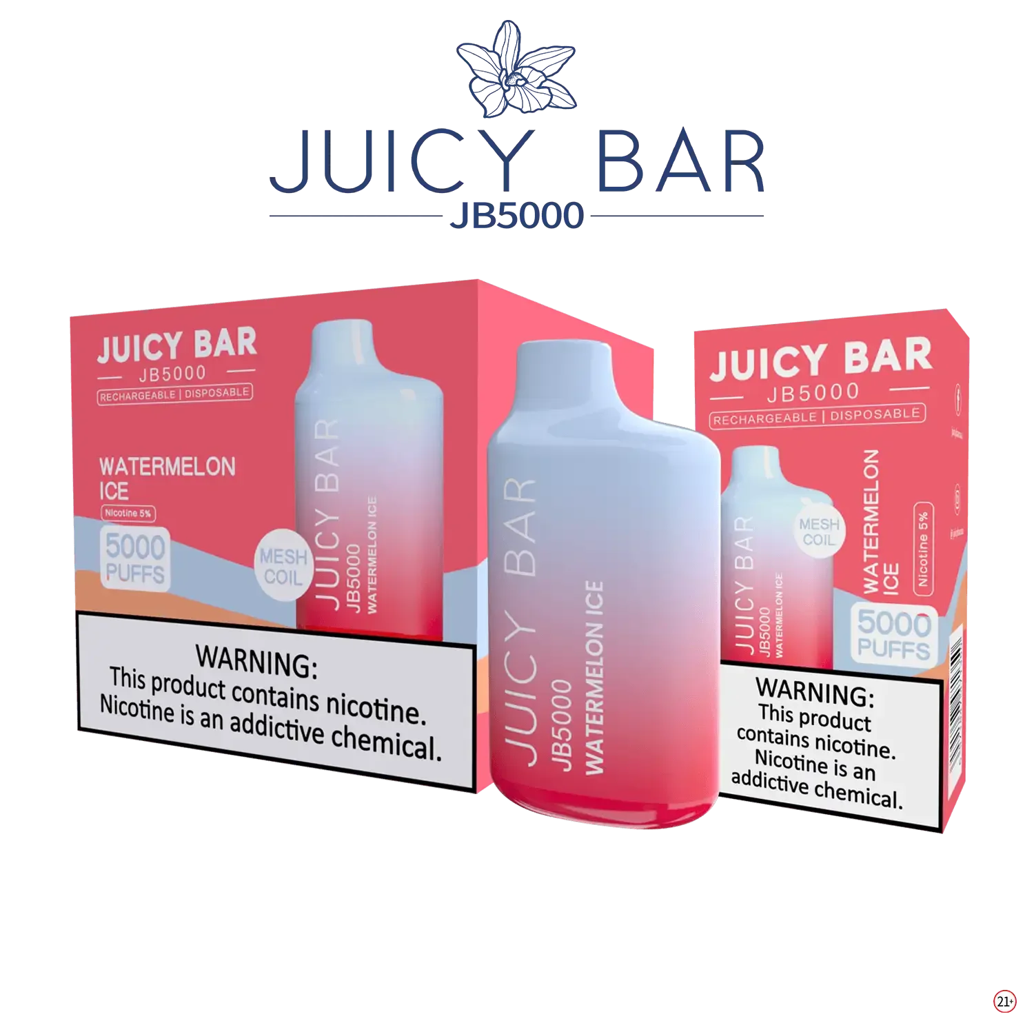 JUICY BAR JB5000 DISPOSABLE VAPE - 5000 PUFFS - SVAB