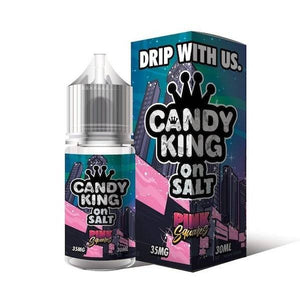 Candy king on salt pink squares