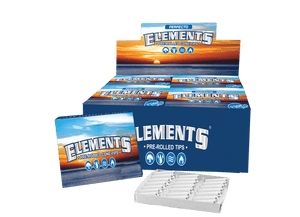 ELEMENTS NATURAL GRAIN CUT PRE-ROLLED TIPS - 20 PACKS